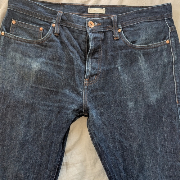 The Unbranded UB201 Tapered Fit - 14.5oz Indigo Selvedge Denim Size 36 Raw Denim - Picture 5 of 15